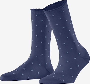 FALKE Socken 'Spike Dot' in Blau: Vorderseite