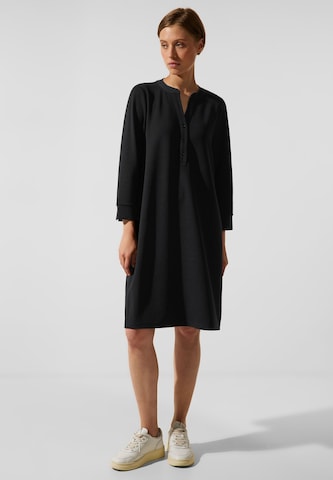 STREET ONE Shirt Dress in Black: front