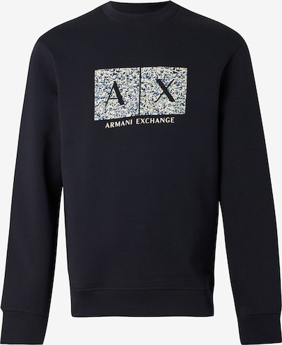 XS dydžio Megztinis be užsegimo iš ARMANI EXCHANGE, spalva – tamsiai mėlyna / melsvai pilka / balta, Prekių apžvalga