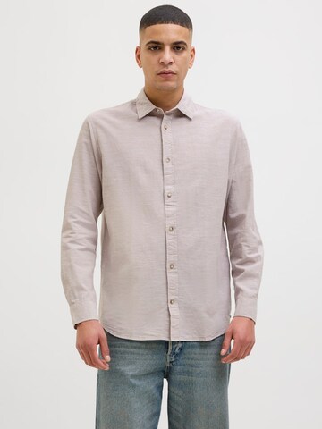 Regular fit Camicia 'JJESummer' di JACK & JONES in grigio: frontale
