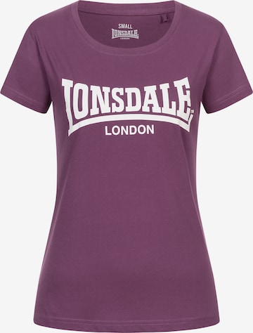 T-shirt 'Cartmel' LONSDALE en violet : devant