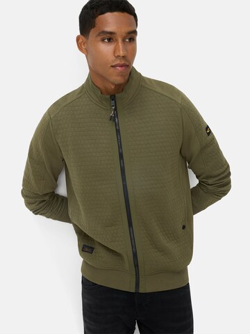 CAMEL ACTIVE Sweatjacke aus Baumwollmix in Grün