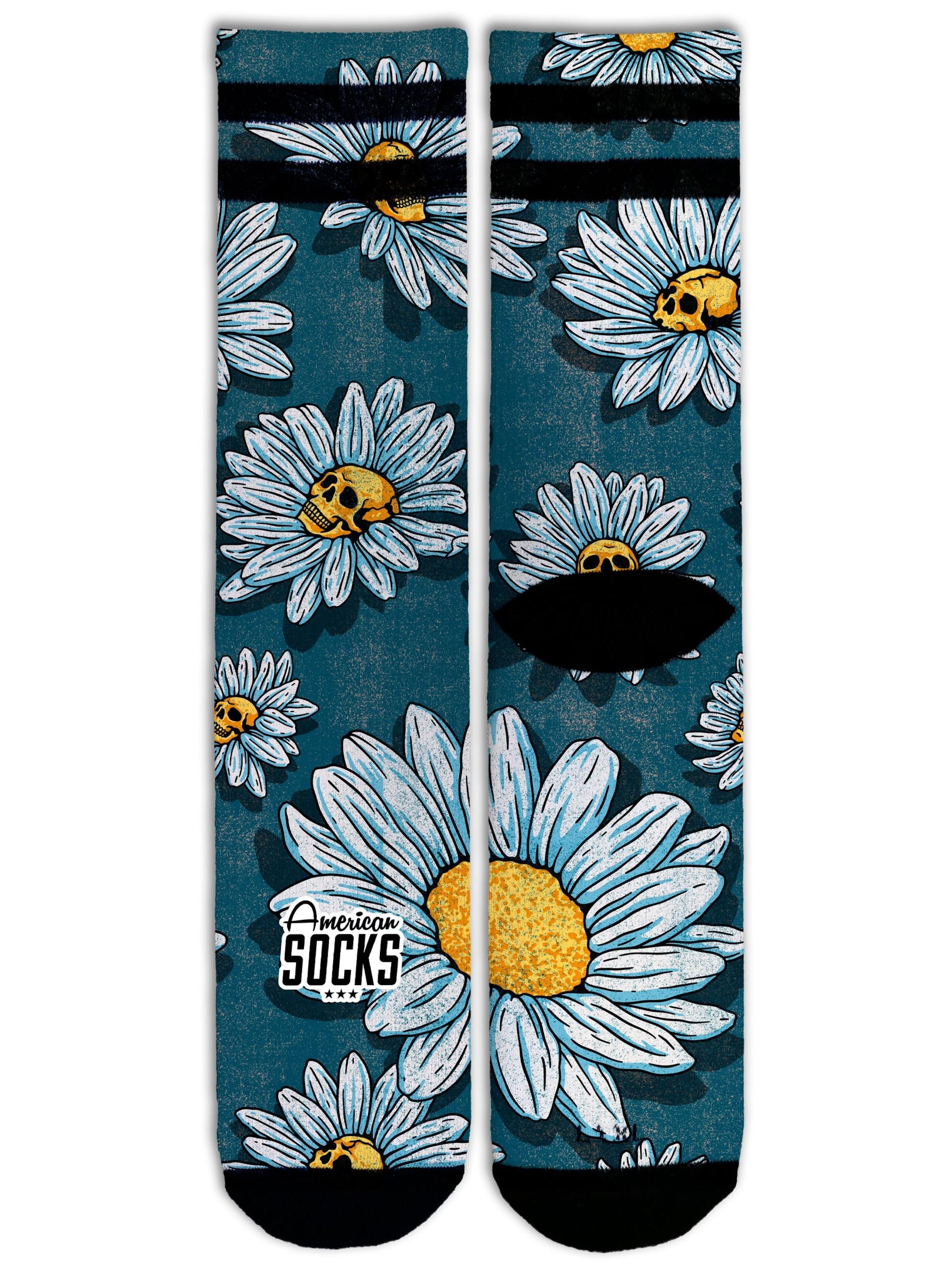 Calzino 'Daisies' di American Socks in blu