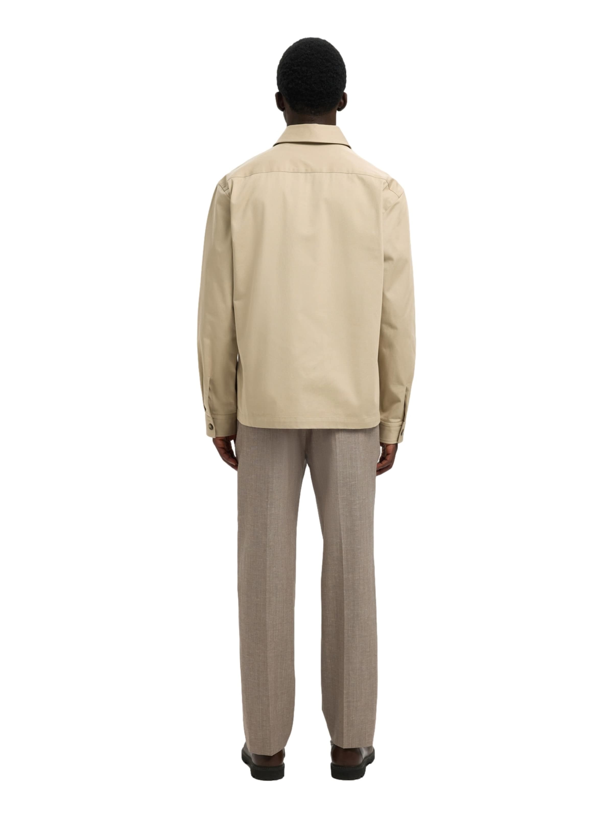 SELECTED Классический крой Демисезонная куртка 'SLHTate' в Бежевый