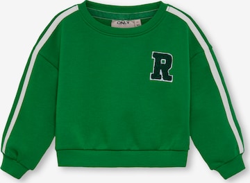 KIDS ONLY Sweatshirt 'Selina' i grøn: forside