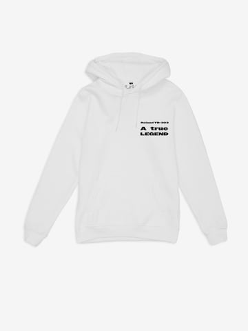 ABOUT YOU DROP Sweatshirt 'A true legend 303' in White: front