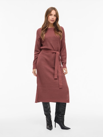 Rochie tricotat 'VIBUBBA' de la VILA pe roșu: față