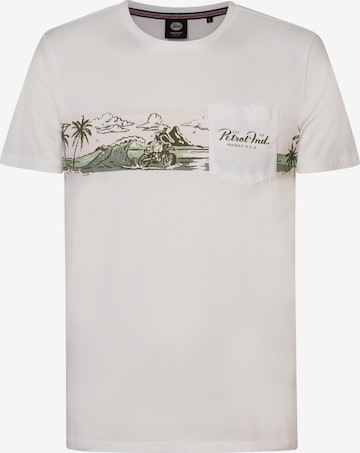 Petrol Industries Koszulka 'Classic' w kolorze biały: przód