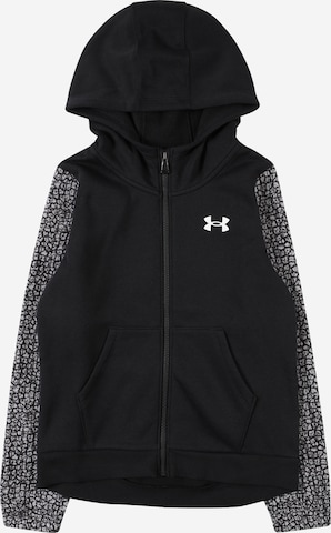 UNDER ARMOUR Sportsweatjacke in Schwarz: predná strana