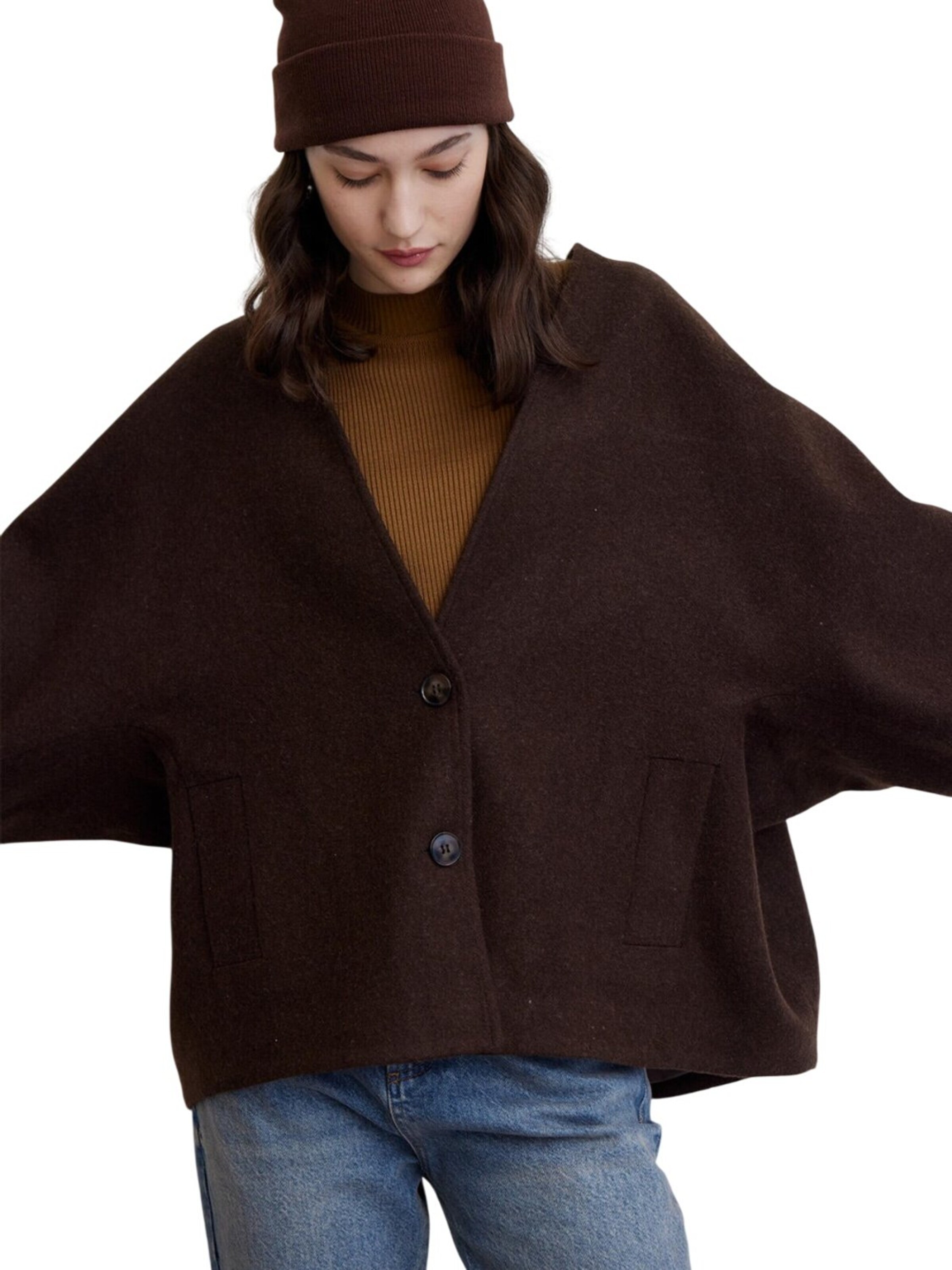 MANUKA Between-Season Jacket in Brown