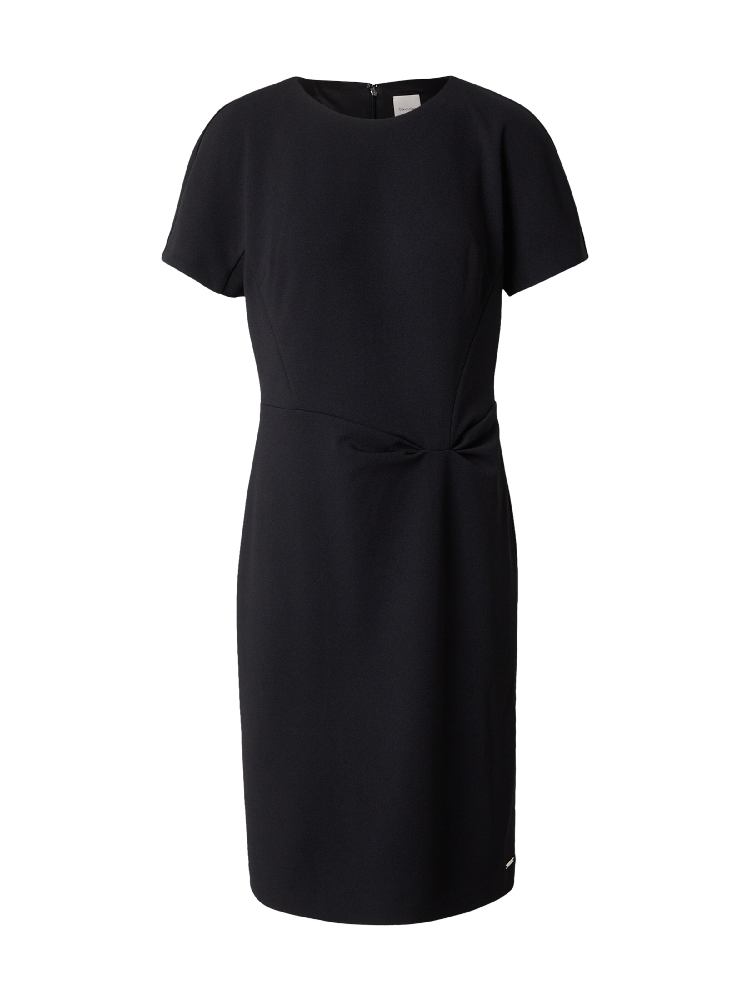 Robe fourreau 'SCUBA CREPE' Calvin Klein en noir : devant