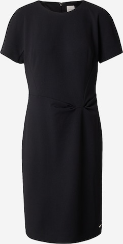 Robe fourreau 'SCUBA CREPE' Calvin Klein en noir : devant