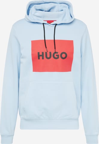 HUGO Red Sweatshirt 'Duratschi' in Blauw: voorkant
