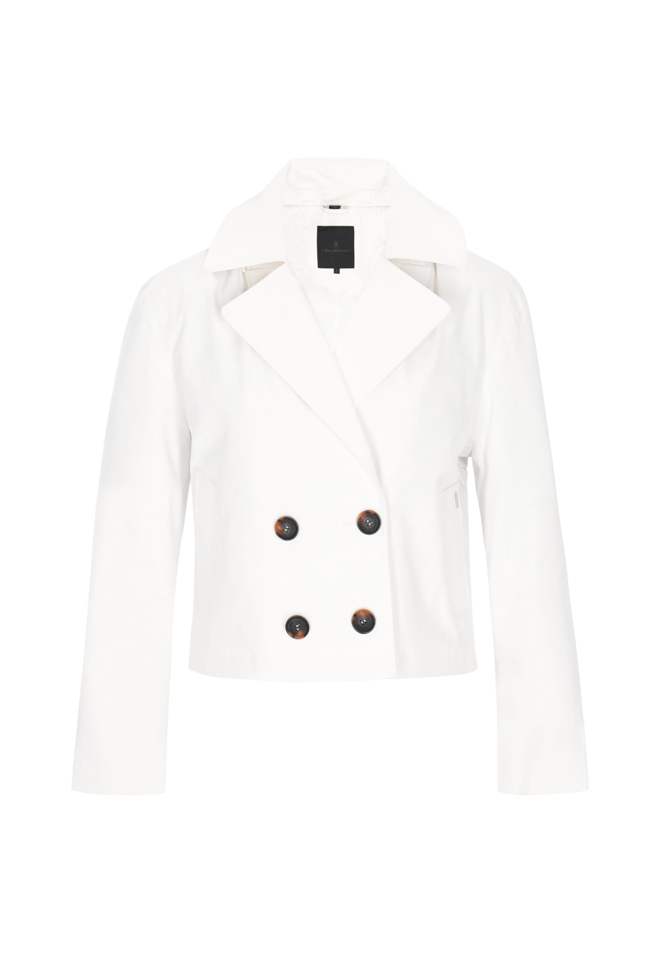 DreiMaster Klassik - Abrigo de entretiempo en blanco: frente
