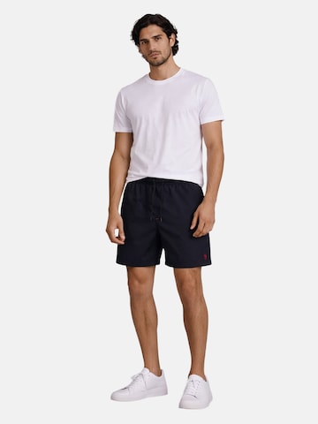 U.S. POLO ASSN. Regular Badeshorts in Schwarz