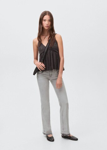 MANGO TEEN Flared Jeans in Grau