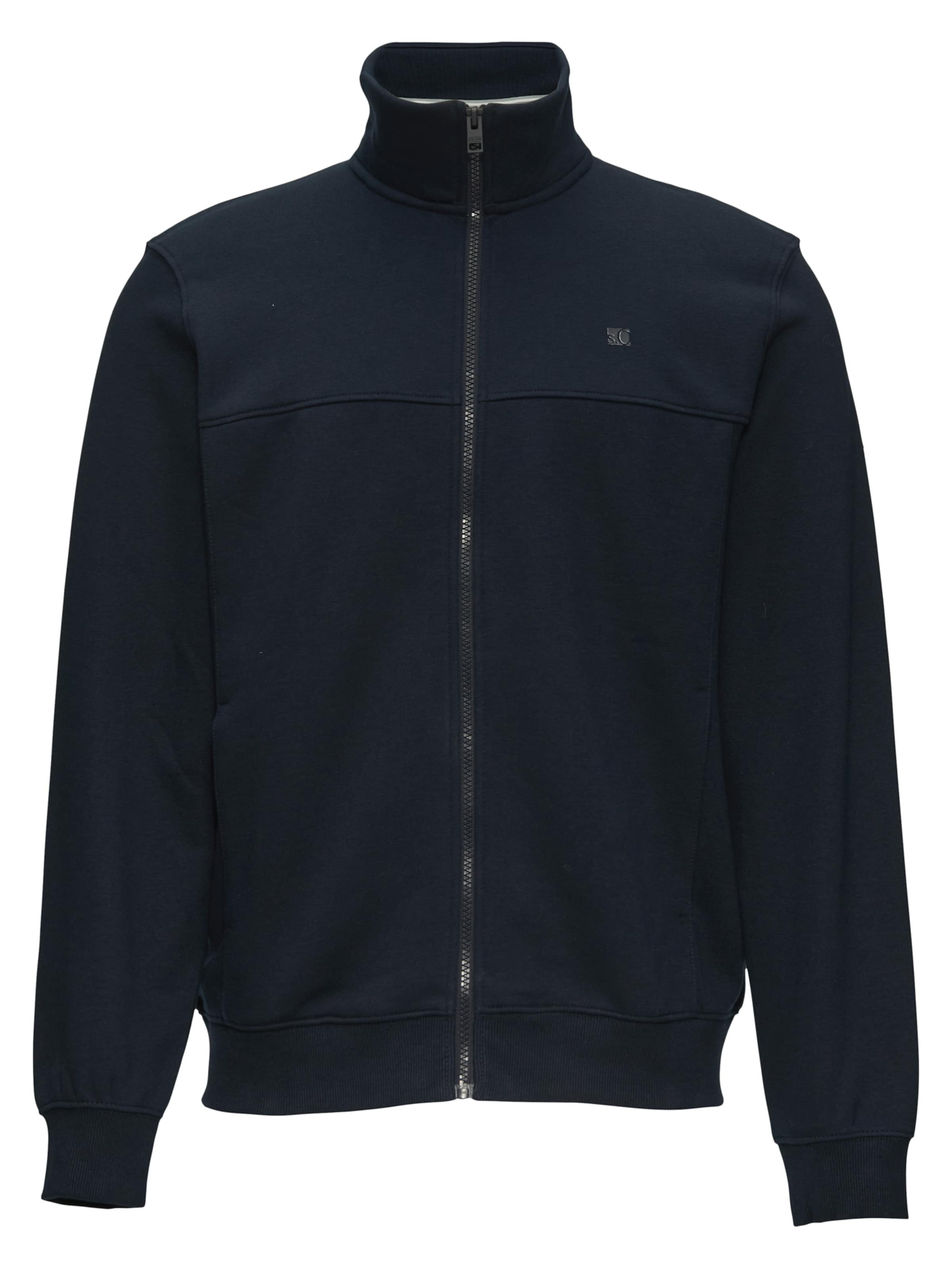 s.Oliver Zip-Up Hoodie 'Basic' in Blue: front