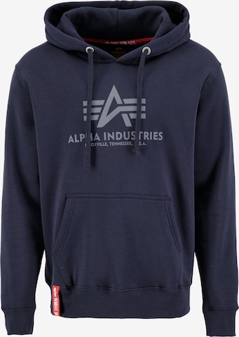 ALPHA INDUSTRIES Sweatshirt in Blau: Vorderseite
