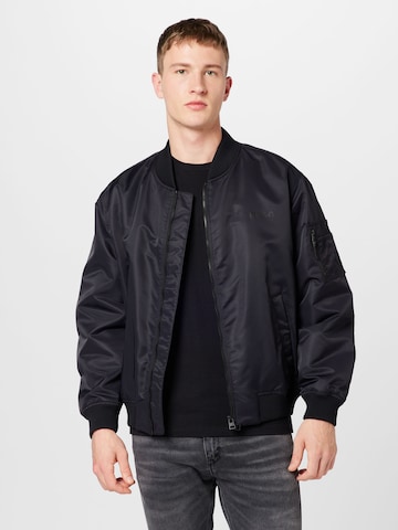 HUGO Red Between-season jacket 'Byler' in Black: front