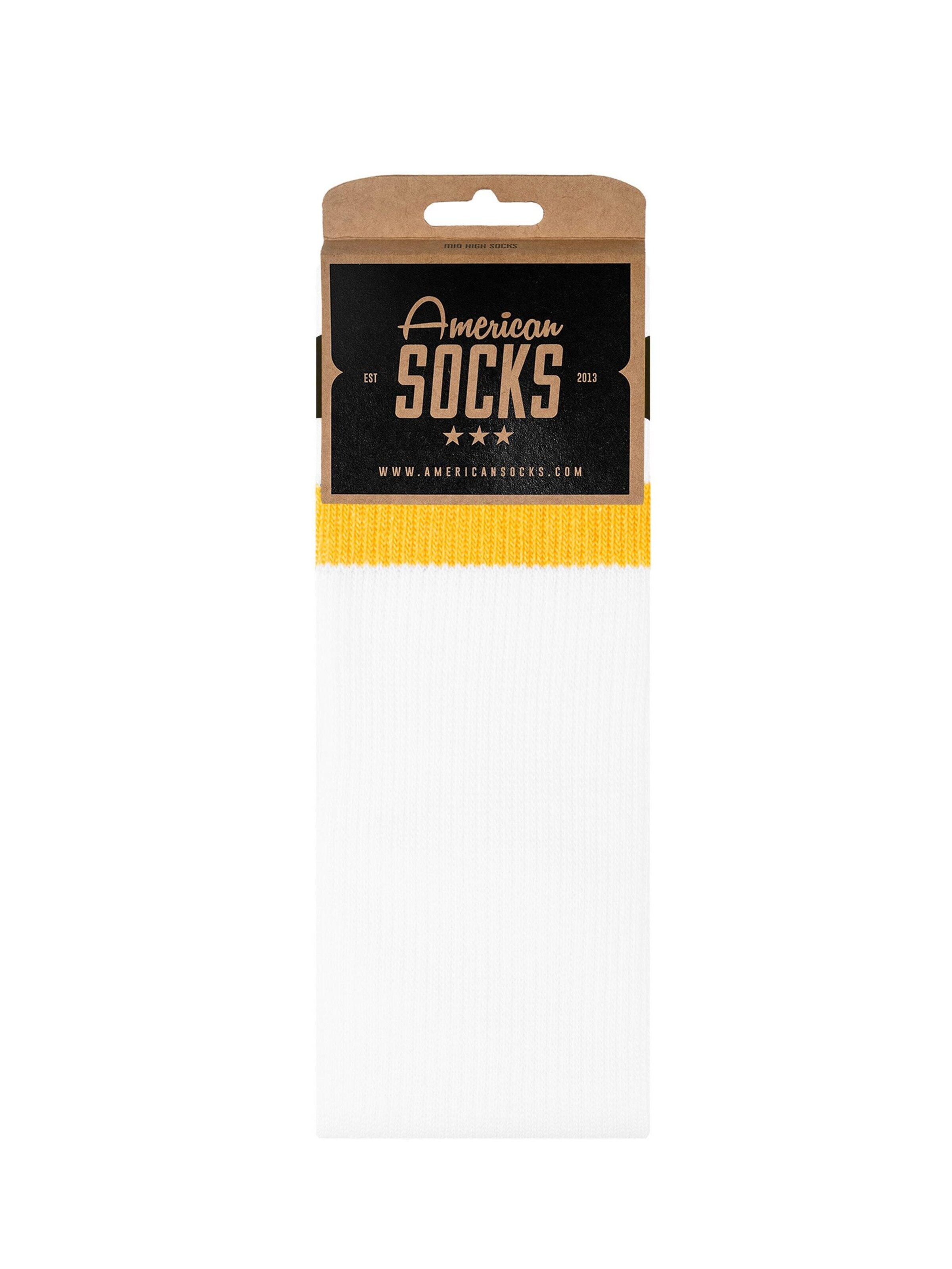 American Socks - Calcetines 'Crush - Mid High' en blanco