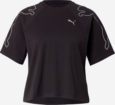 PUMA T-shirt fonctionnel 'Motion' en gris argenté / noir, Vue avec produit