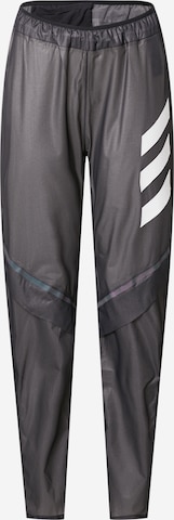 ADIDAS TERREX Tapered Workout Pants 'Agravic 2.5-Layer Rain' in Black: front