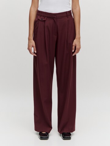 EDITED Wide leg Pants 'Tima' in Red: front