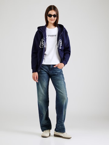 GUESS JEANS Majica | bela barva