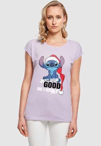 T-shirt 'Lilo And Stitch - Just How Good' ABSOLUTE CULT en violet : devant