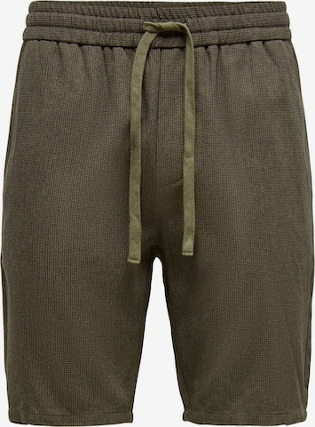 Only & Sons Broek in Groen: voorkant