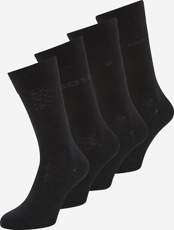 BOSSČarape 'Iconic' - crna boja: prednji dio