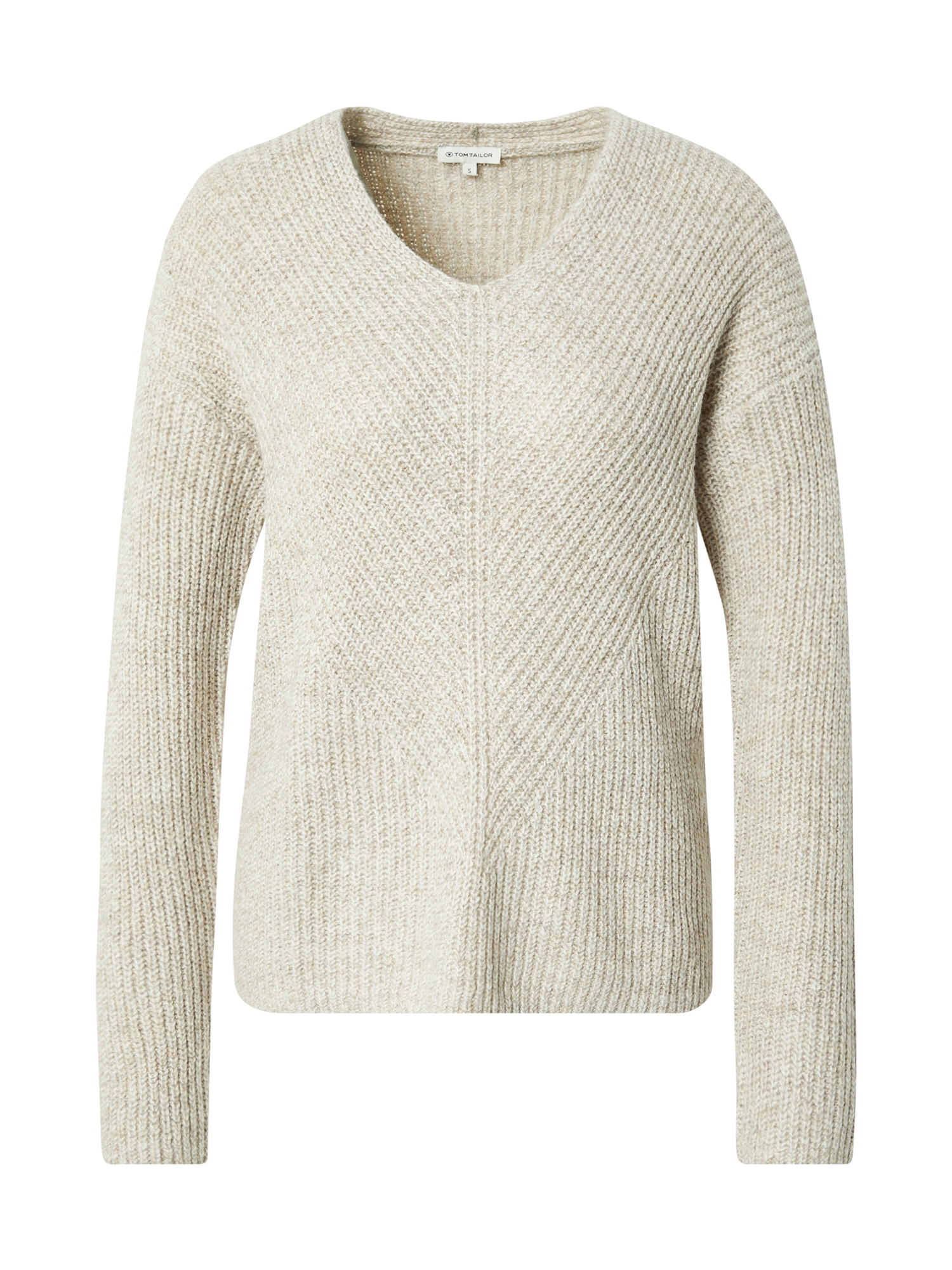 Odzież Swetry & dzianina TOM TAILOR Sweter w kolorze Beżowym 