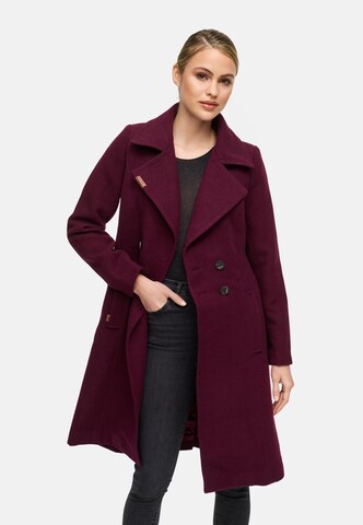 Manteau mi-saison 'Wooly' NAVAHOO en rouge : devant