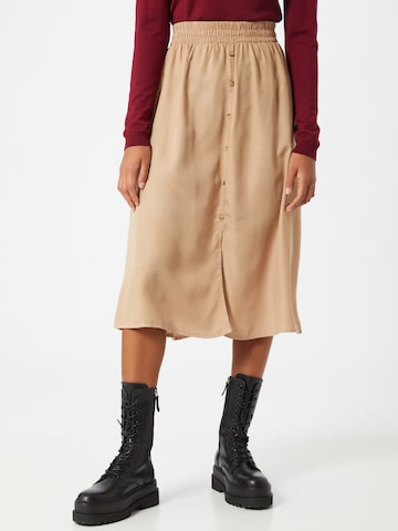 PIECES Skirt in Beige: front