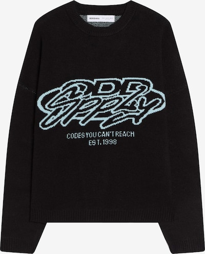 Bershka Neulepaita värissä taivaansininen / musta, Tuotenäkymä