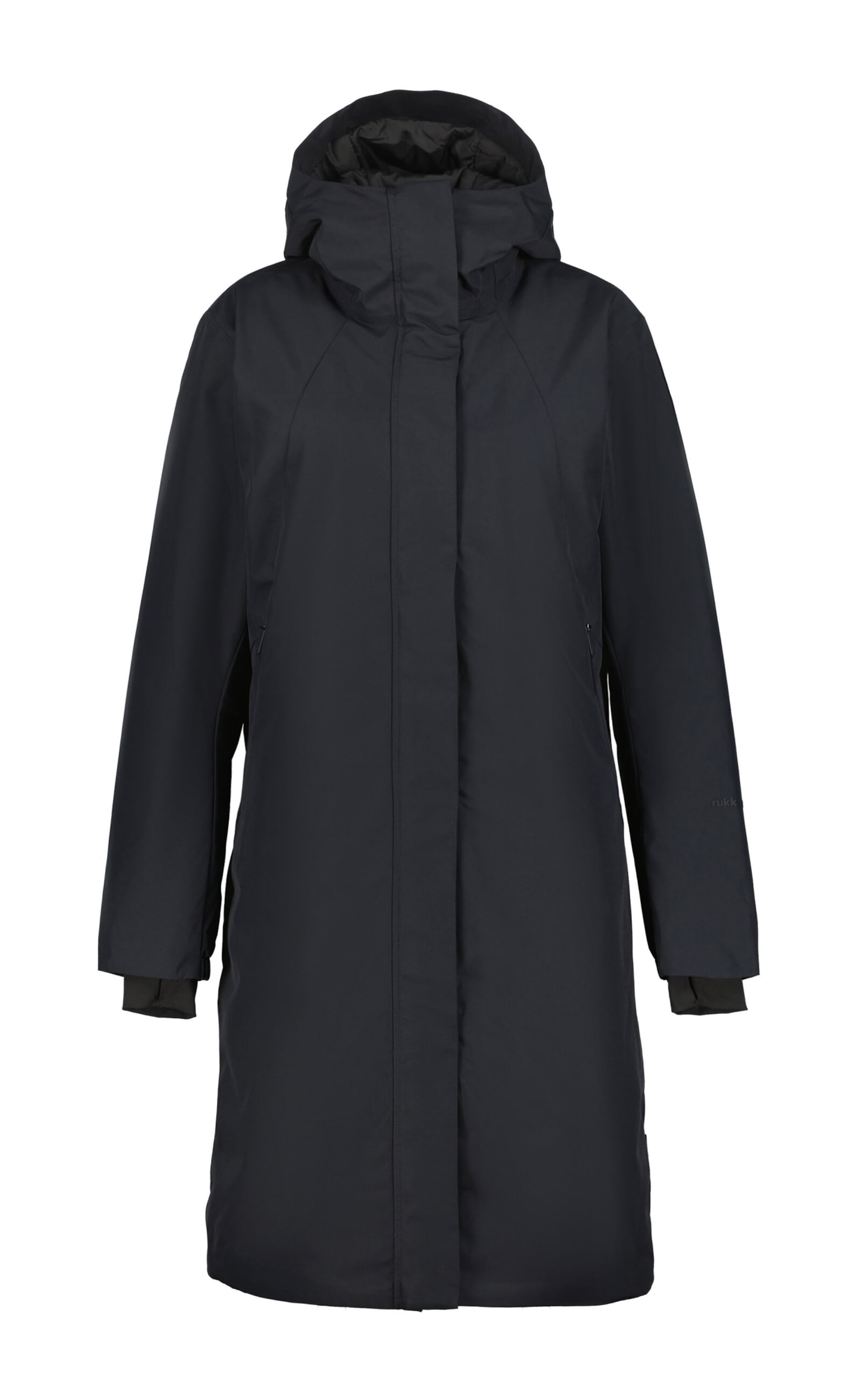 Rukka Vinterfrakke 'Valakka' i sort: forside