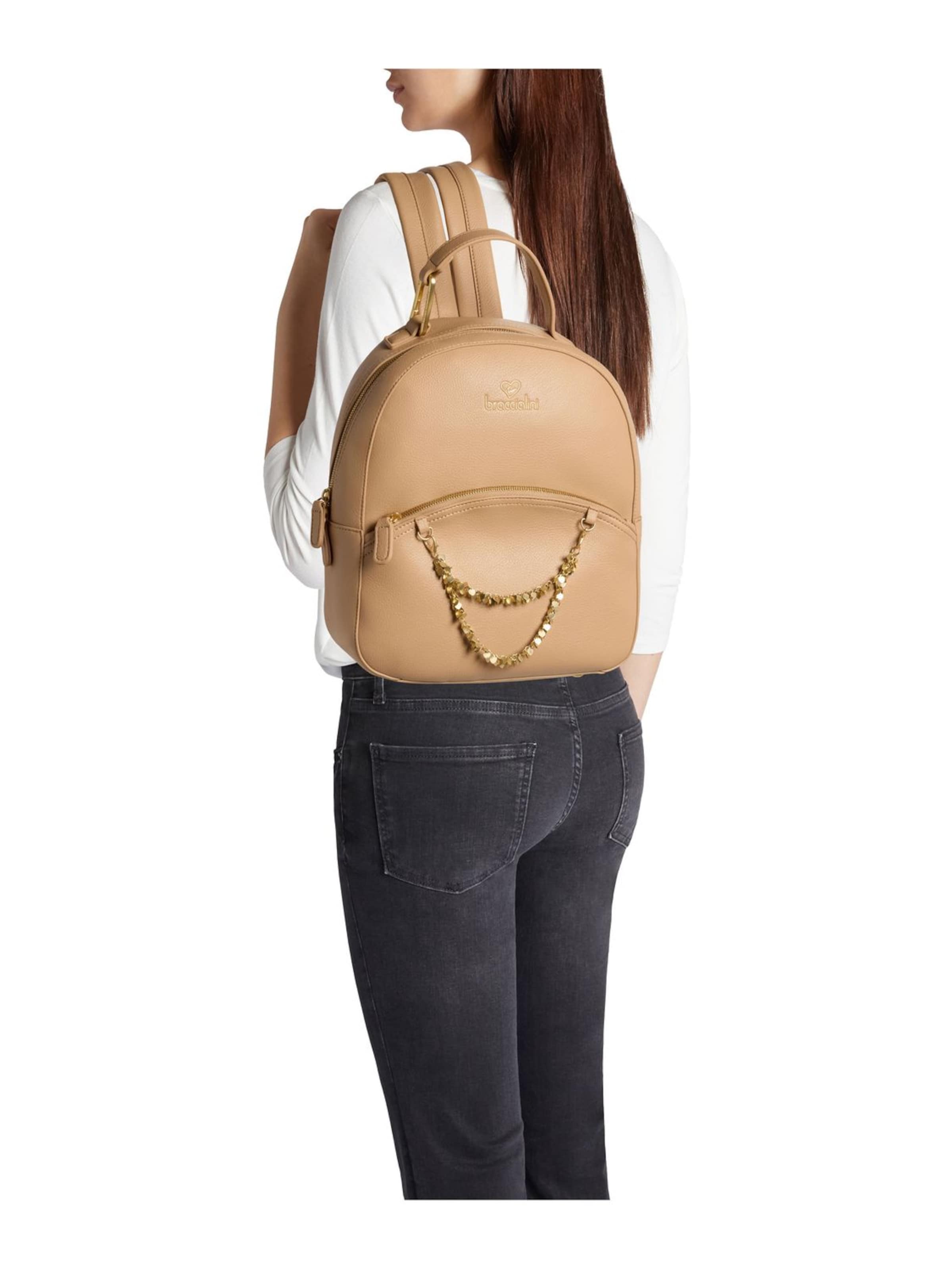 Braccialini Rucksack 'Amy'‌‌‌‌‌‌‌‌‌‌ in Beige: Vorderseite
