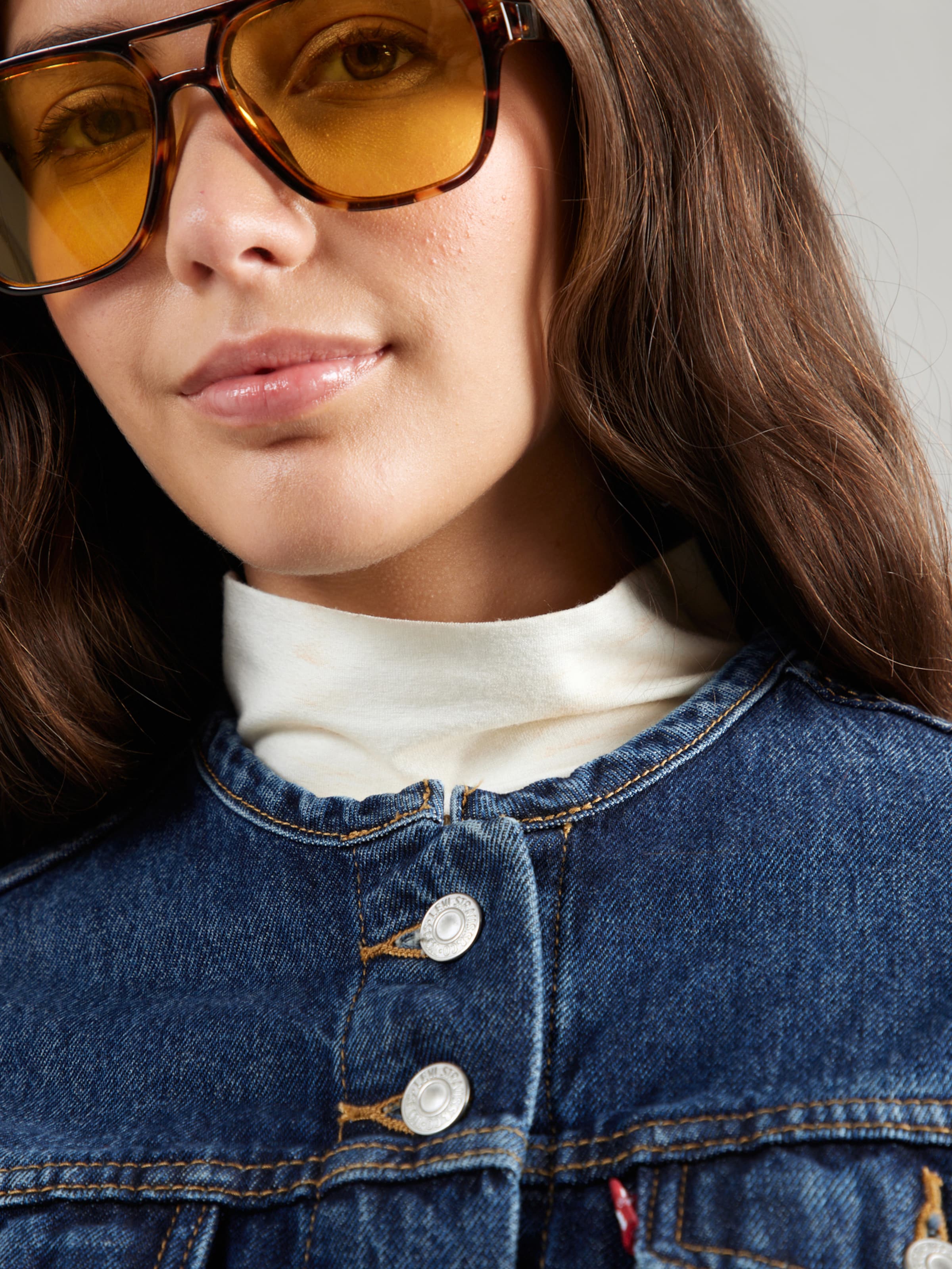LEVI'S ® Geacă de primăvară-toamnă 'Sculpted Trucker Jacket' pe