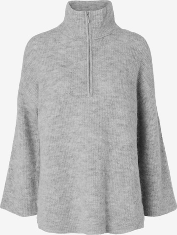 Pull-over SELECTED FEMME en gris : devant