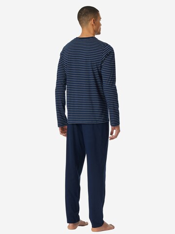 SCHIESSER Pyjama lang 'Casual Essentials'‌‌‌‌‌ in Blau