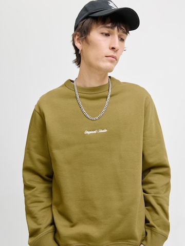JACK & JONES Μπλούζα φούτερ 'JORNORREBRO' σε πράσινο