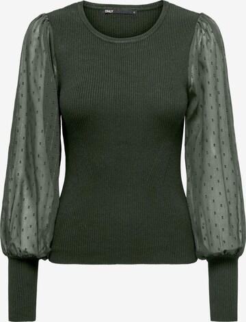 ONLY Sweater 'JASMINE' in Green: front