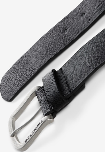 JACK & JONES Ceinture 'Harry' en 80 en noir / argent, Vue avec produit