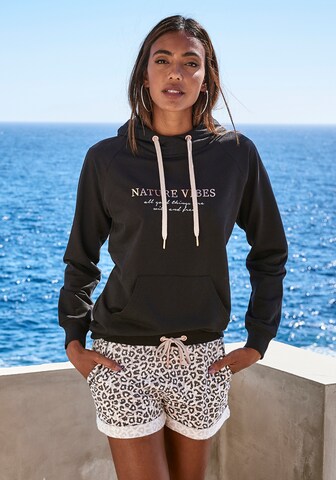 LASCANA Sweatshirt i sort