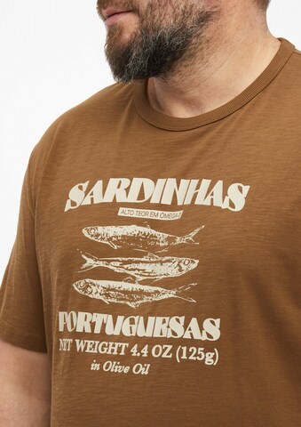 s.Oliver Men Big Sizes T-Shirt in Braun