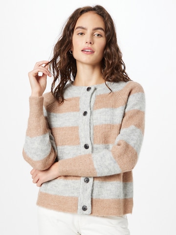 SELECTED FEMME Knit cardigan 'Lulu' in Brown: front