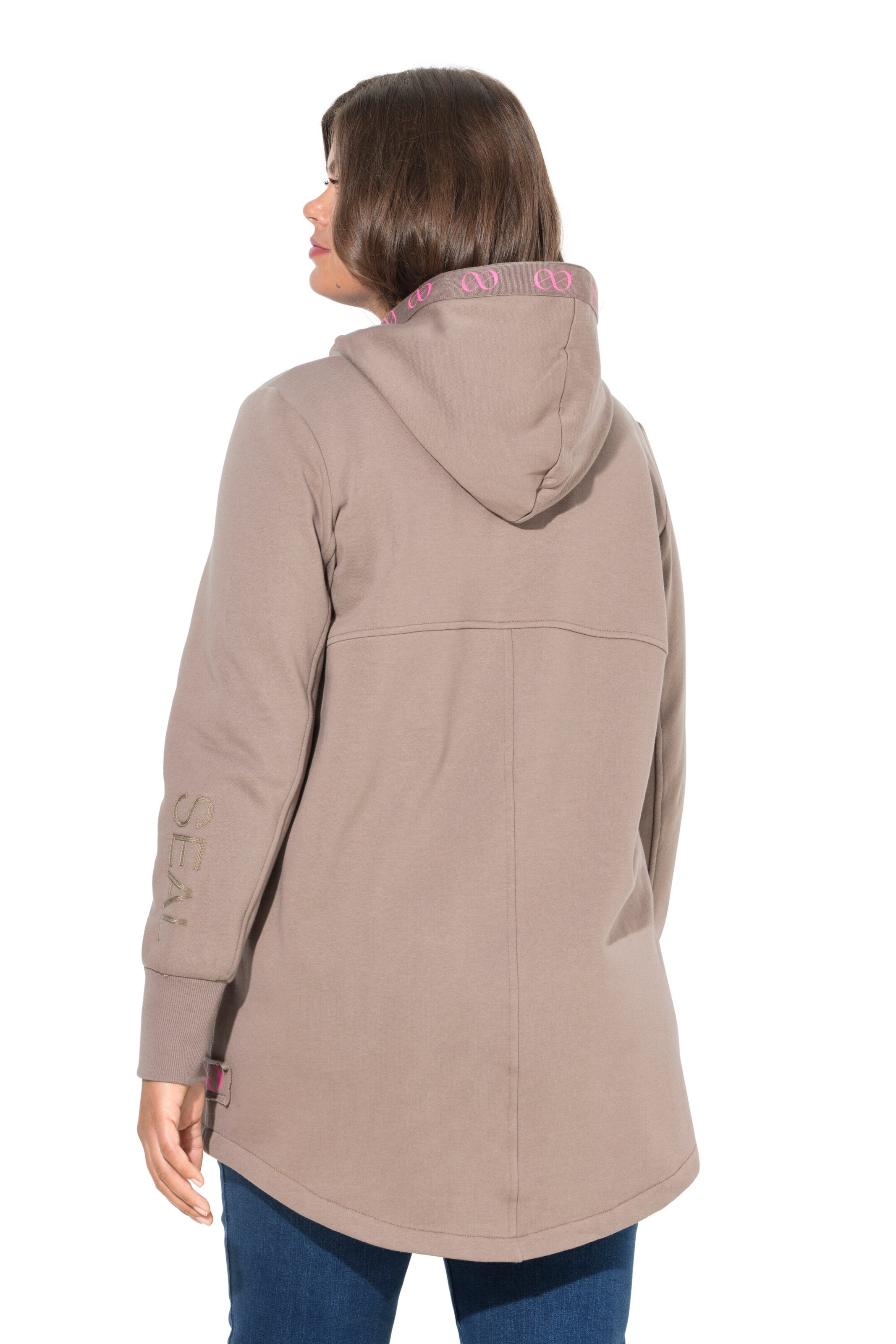 LAURASØN Sweat jacket in Brown