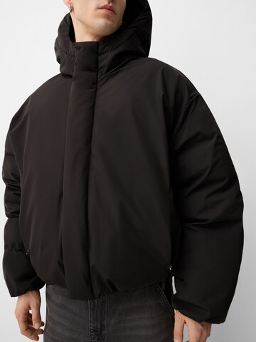 Bershka Winter jacket in Black