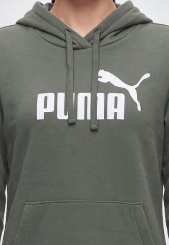 PUMA Sports sweatshirt 'ESS No. 1' in Green: front
