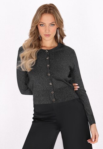 Cardigan 'Fashion Look' faina en noir : devant